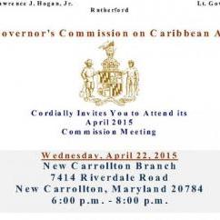 The Governor's Commission on Caribbean Affairs April 2015 Commission Meeting